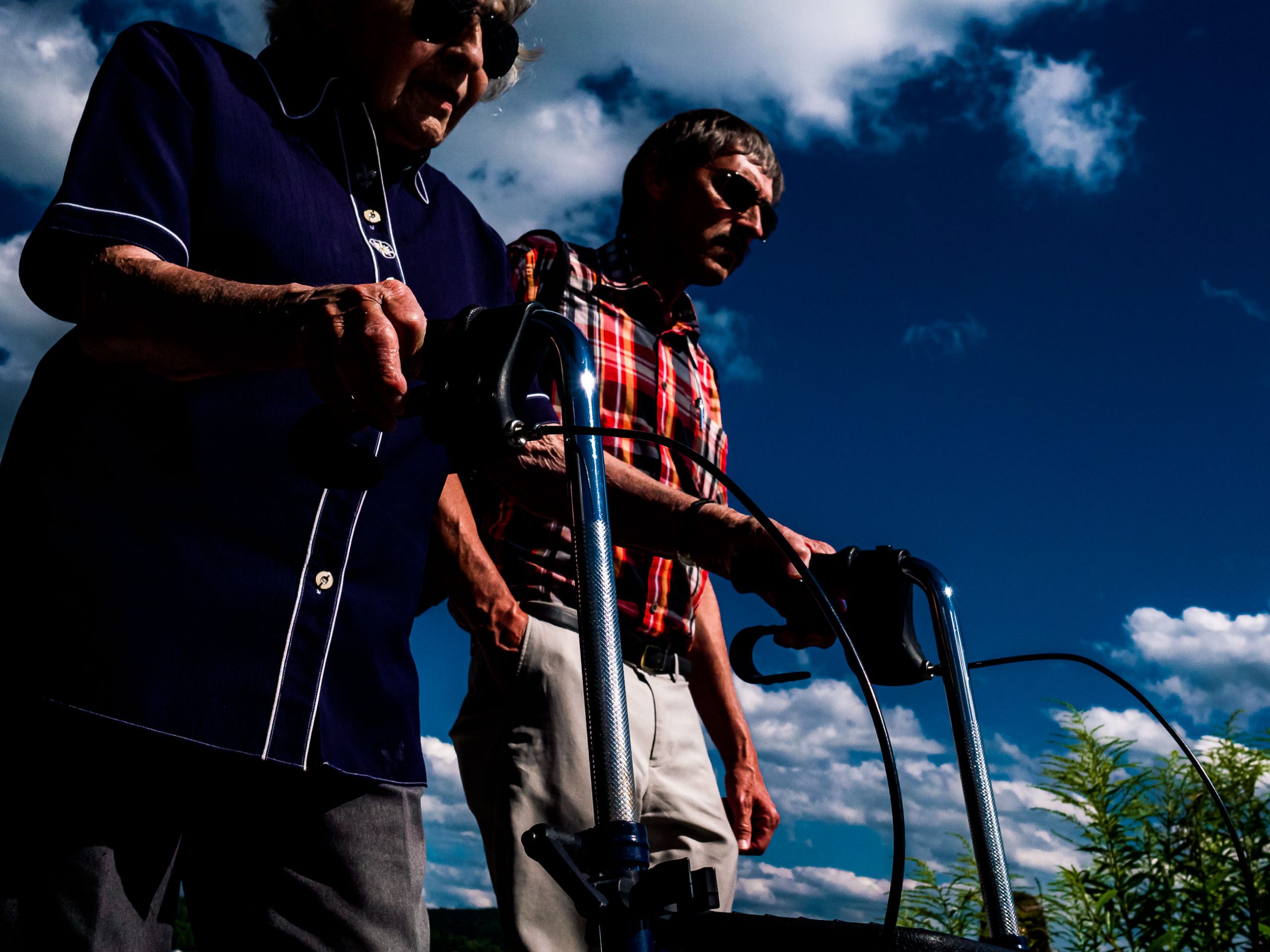 Elderly couple at the Lake Starnberg in Bavaria, Germany